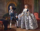 David Garrick and Mrs Pritchard in Benjamin Hoadley's-The Suspicious Husband